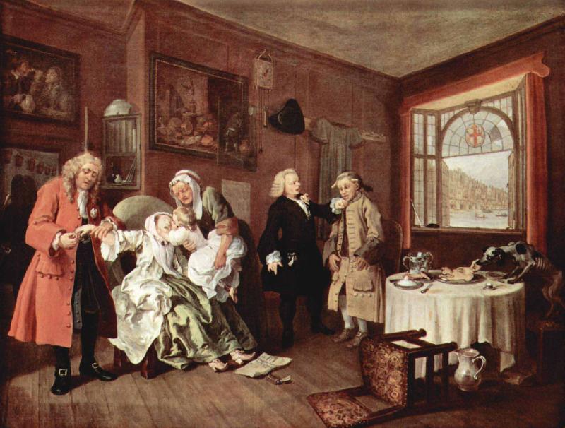 William Hogarth The Ladys Death